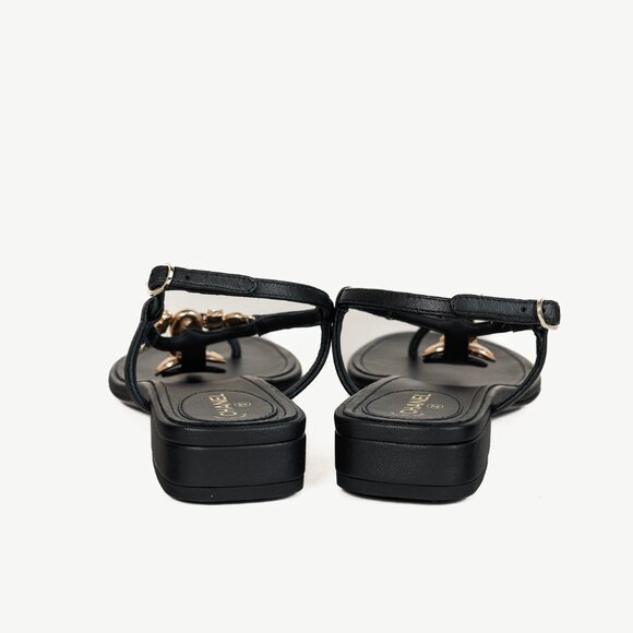 Chanel Cruise 2023 Black Embellished Heart Leather Thong Sandals - Picture 4 of 12